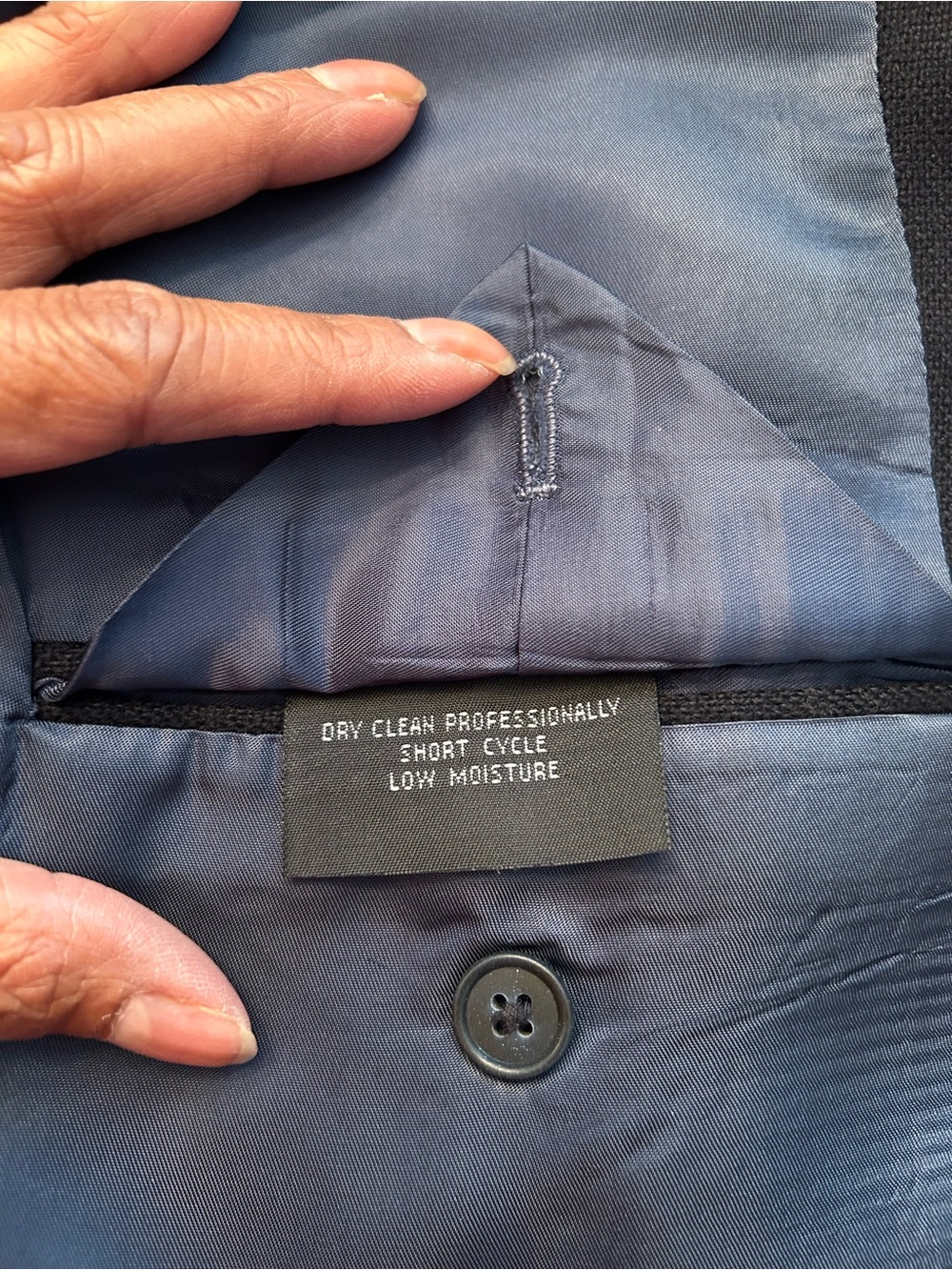 Neiman Marcus Navy Single-Breasted Men's Blazer 💯 % cashmere - Picture 9 of 12